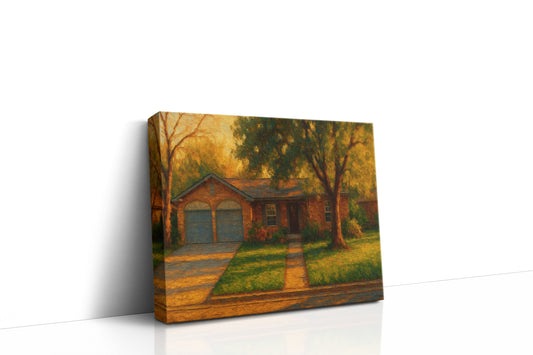 Mockup of 4404 River Oaks Dr, Brownwood, TX 76801 oil painting on canvas