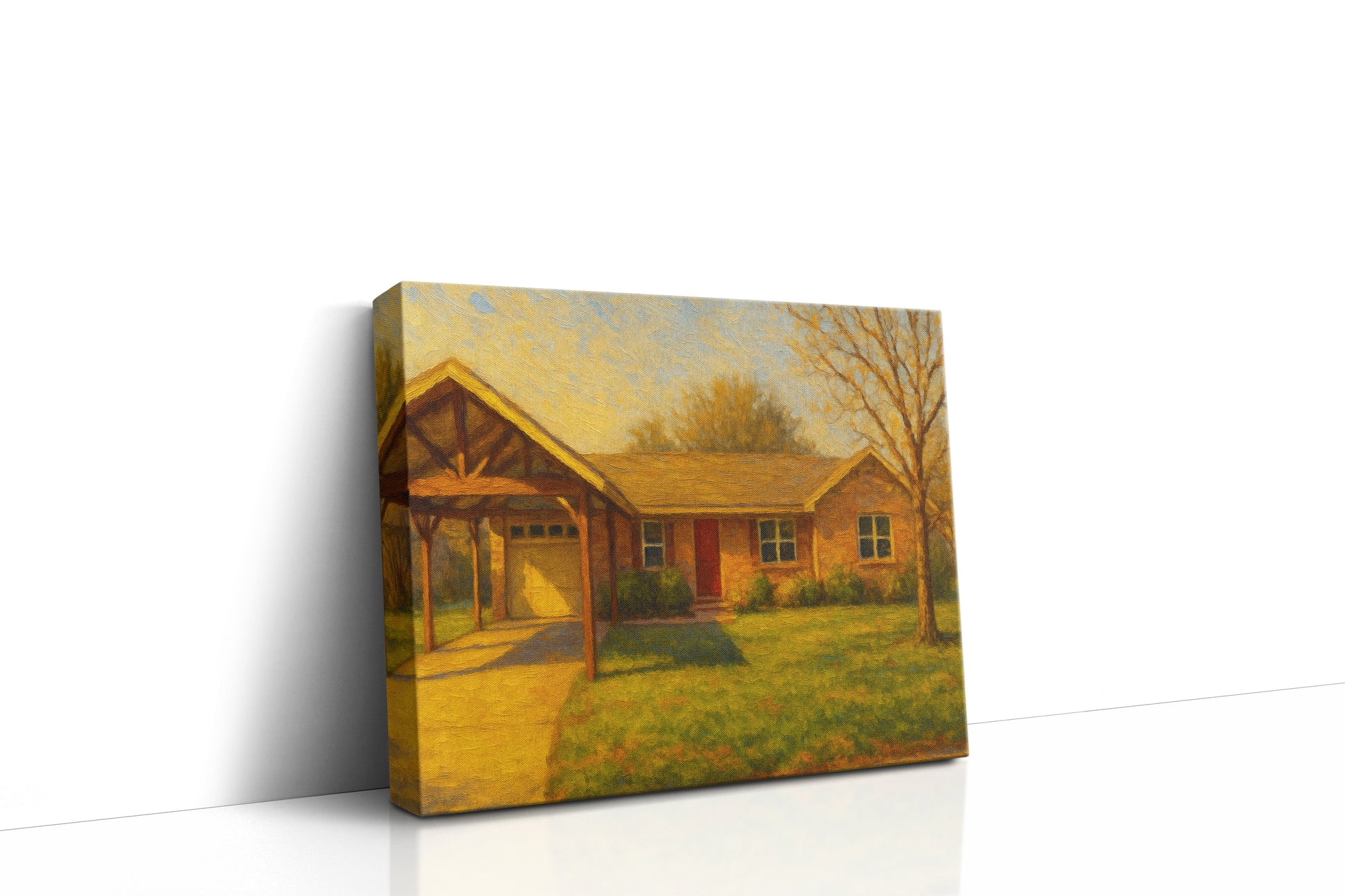 Mockup of 4404 Rosewood Dr, Brownwood, TX 76801 oil painting on canvas