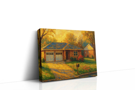 Mockup of 4406 River Oaks Dr, Brownwood, TX 76801 oil painting on canvas