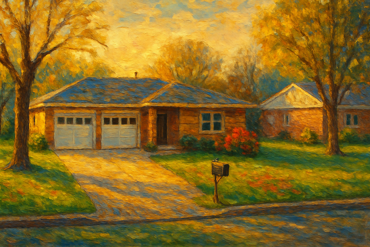 Oil painting of 4406 River Oaks Dr, Brownwood, TX 76801
