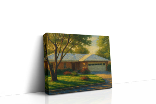 Mockup of 4407 Rosewood Dr, Brownwood, TX 76801 oil painting on canvas