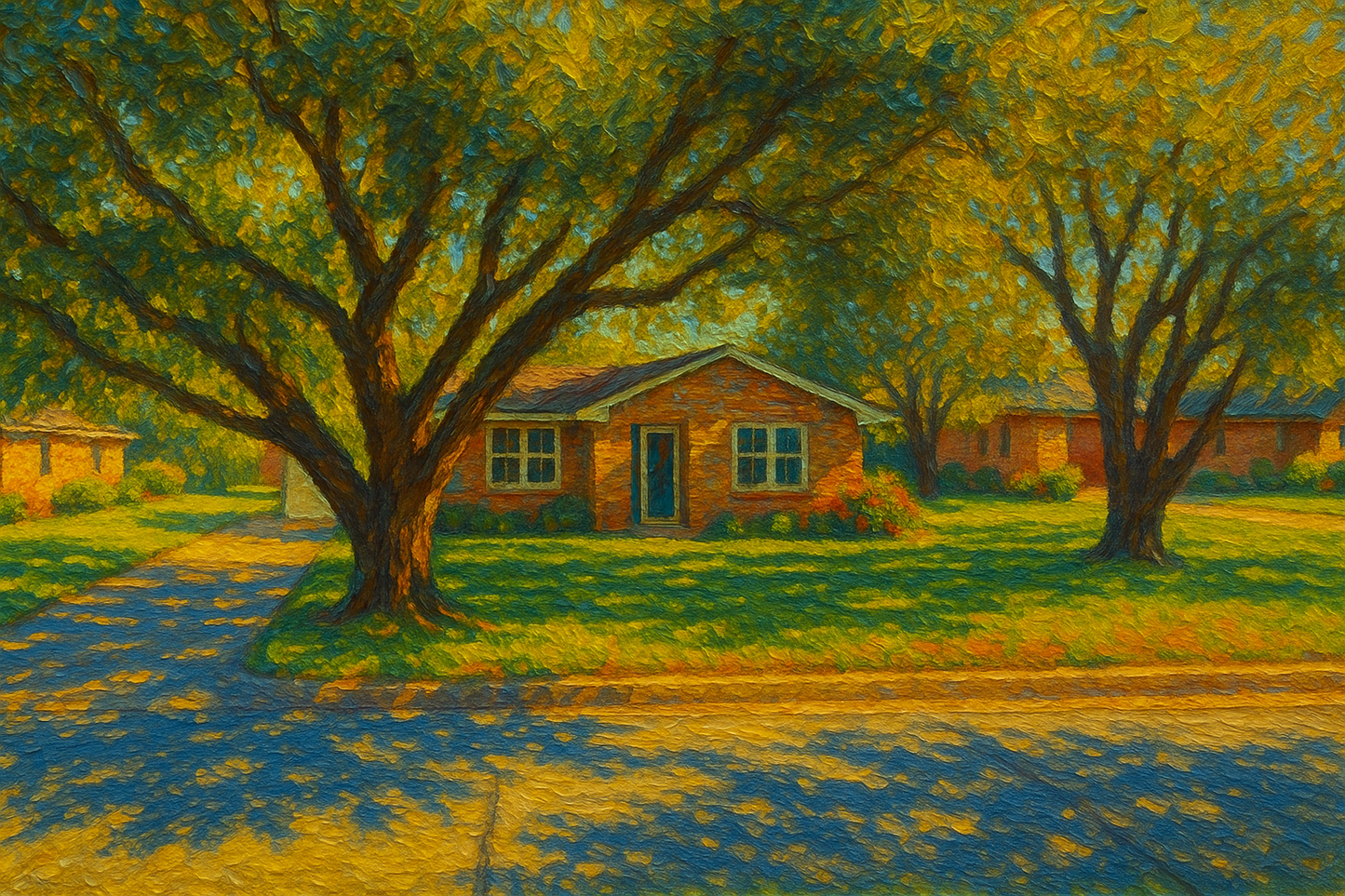 Oil painting of 4408 River Oaks Dr, Brownwood, TX 76801