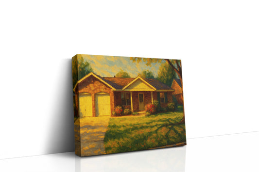 Mockup of 4408 Rosewood Dr, Brownwood, TX 76801 oil painting on canvas