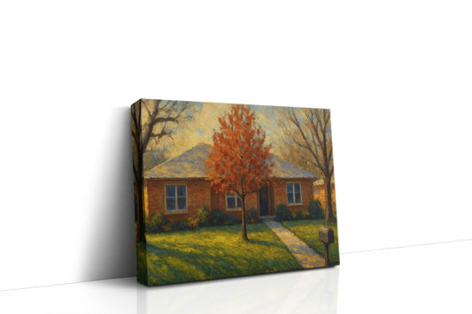 Mockup of 4409 Rosewood Dr, Brownwood, TX 76801 oil painting on canvas