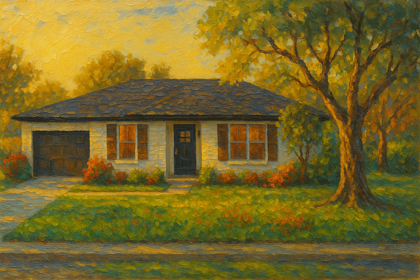 Oil painting of 4410 Delwood Dr, Brownwood, TX 76801
