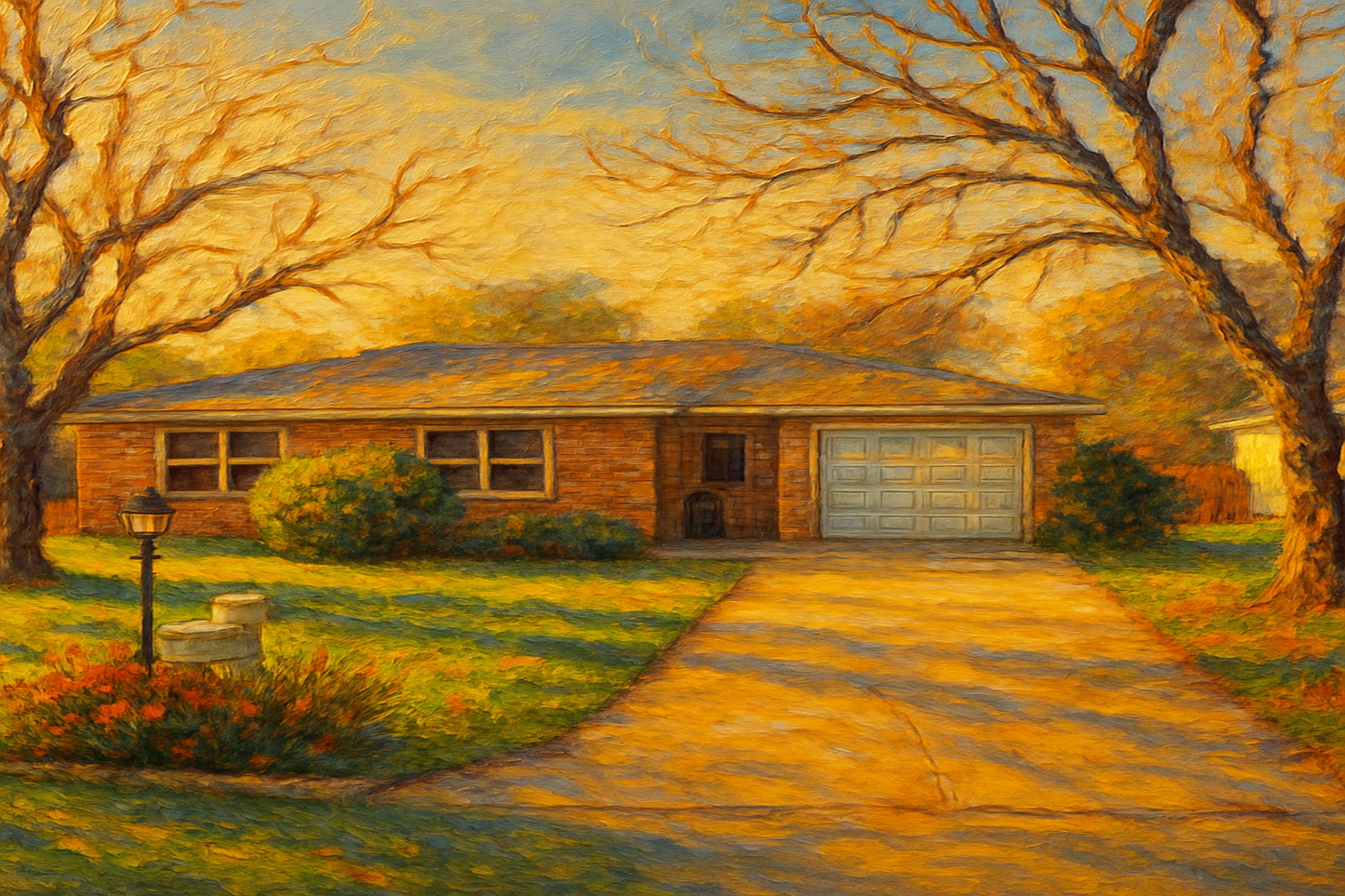 Oil painting of 4411 Delwood Dr, Brownwood, TX 76801