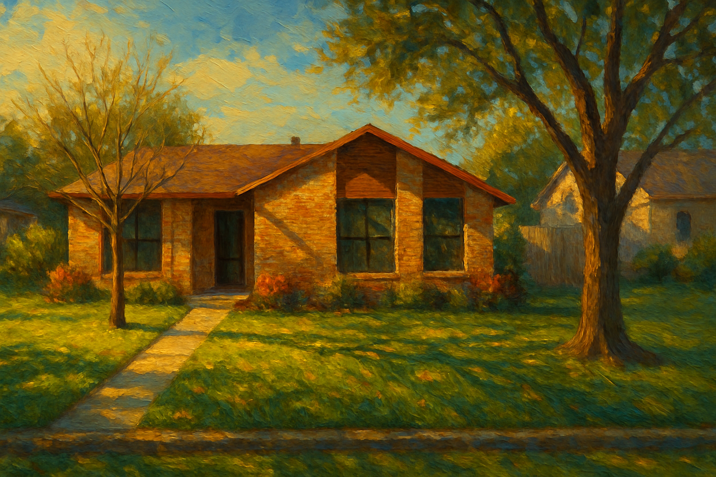 Oil painting of 4412 Delwood Dr, Brownwood, TX 76801