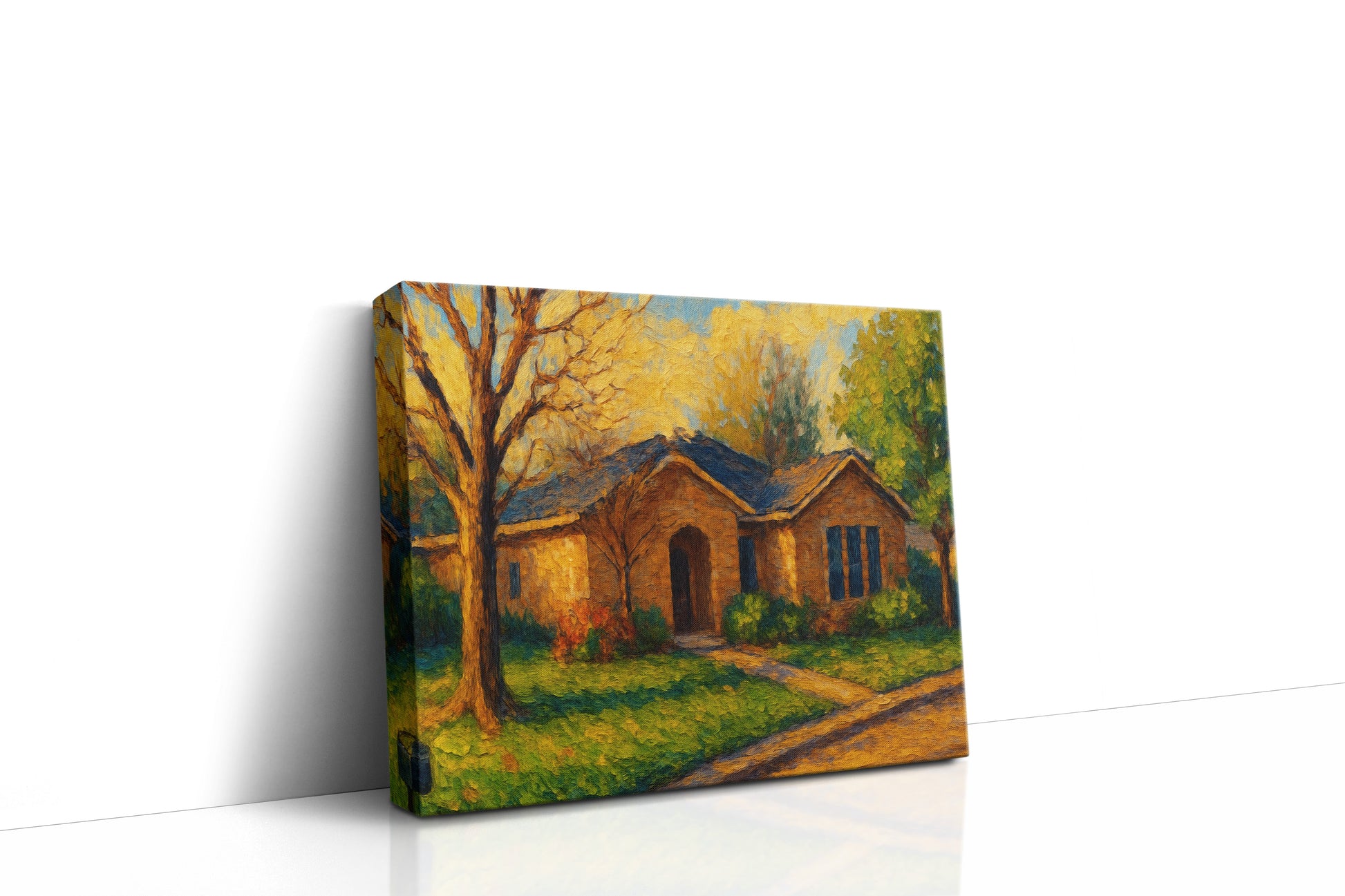 Mockup of 4412 Rosewood Dr, Brownwood, TX 76801 oil painting on canvas