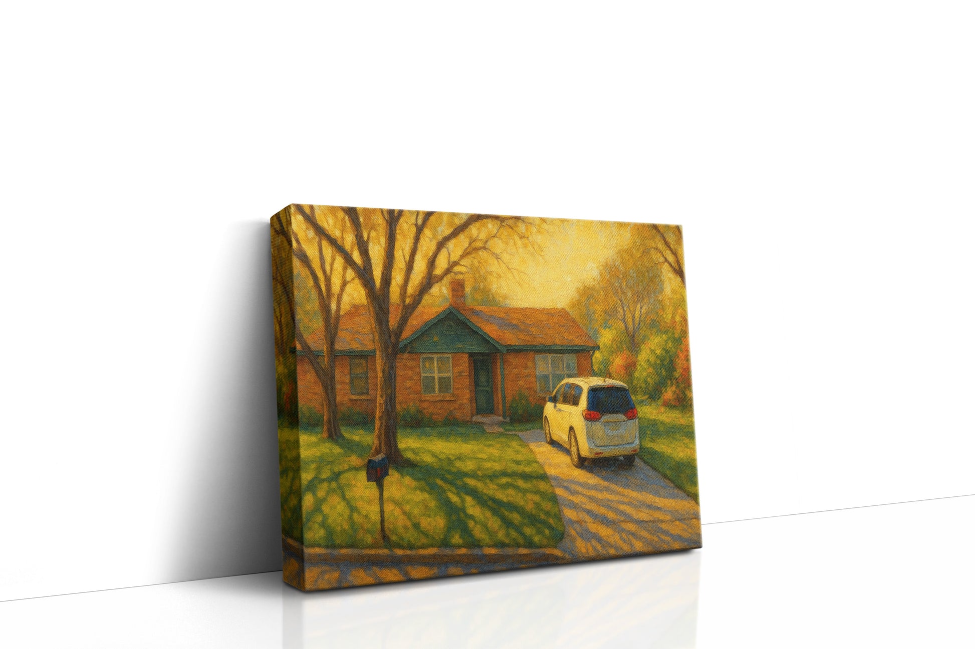 Mockup of 4413 Delwood Dr, Brownwood, TX 76801 oil painting on canvas