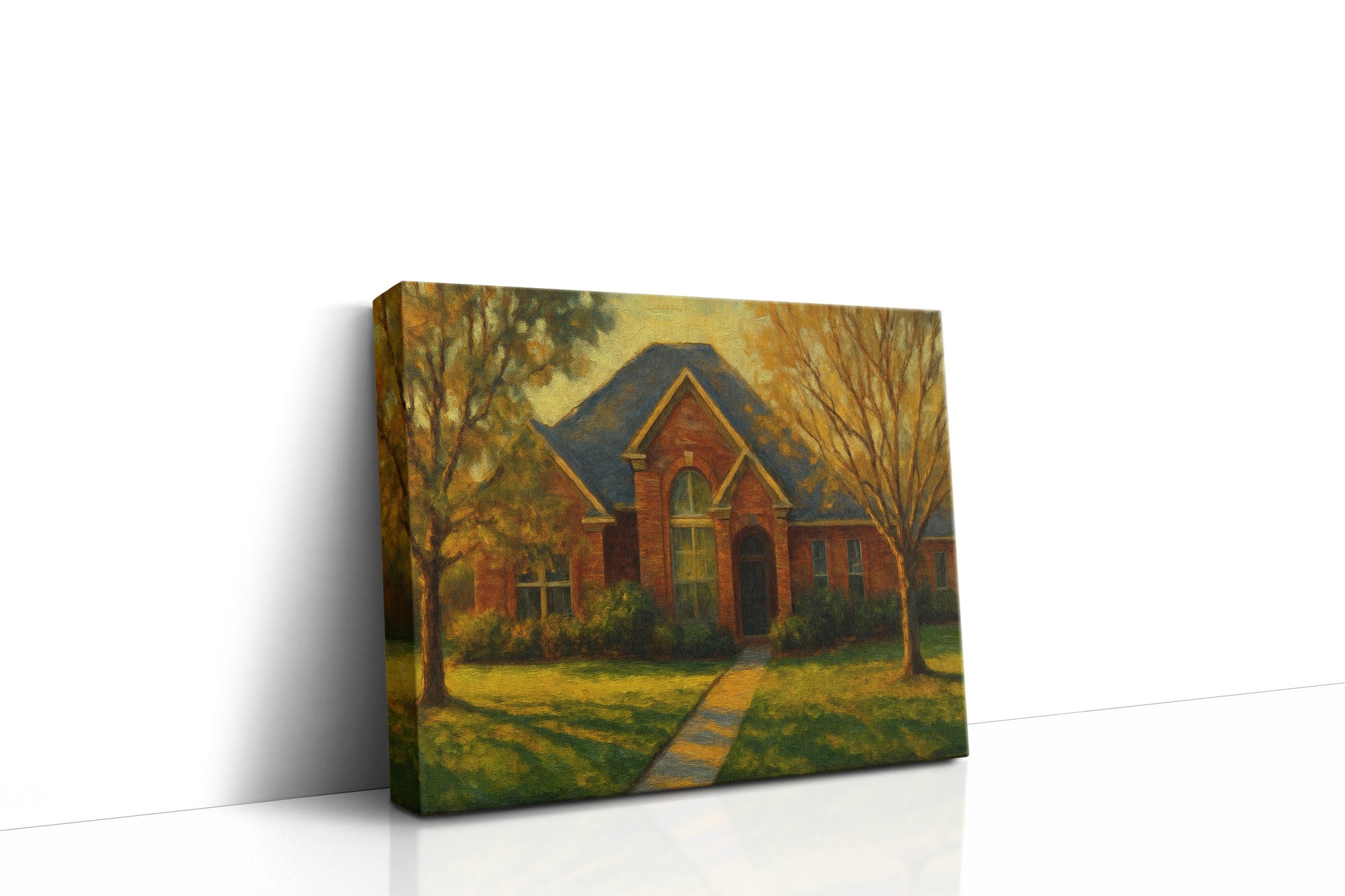Mockup of 4601 Kay Dr, Brownwood, TX 76801 oil painting on canvas