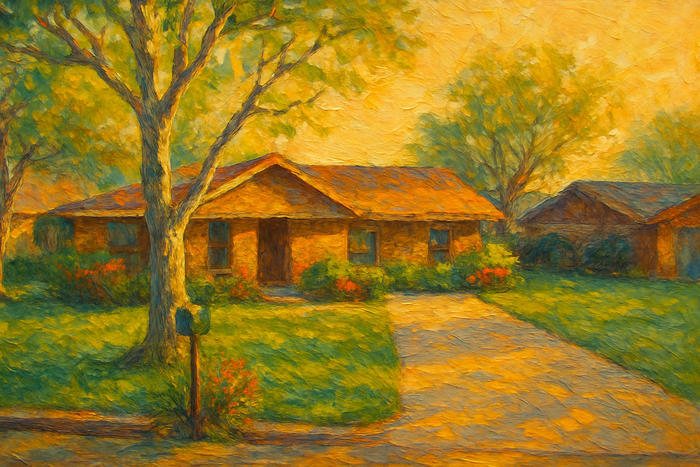 Oil painting of 4602 9th St, Brownwood, TX 76801