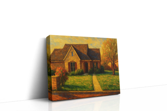 Mockup of 4603 Kay Dr, Brownwood, TX 76801 oil painting on canvas