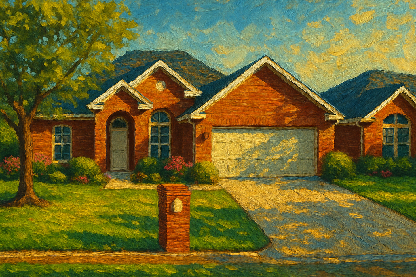 Oil painting of 4604 Kay Dr, Brownwood, TX 76801