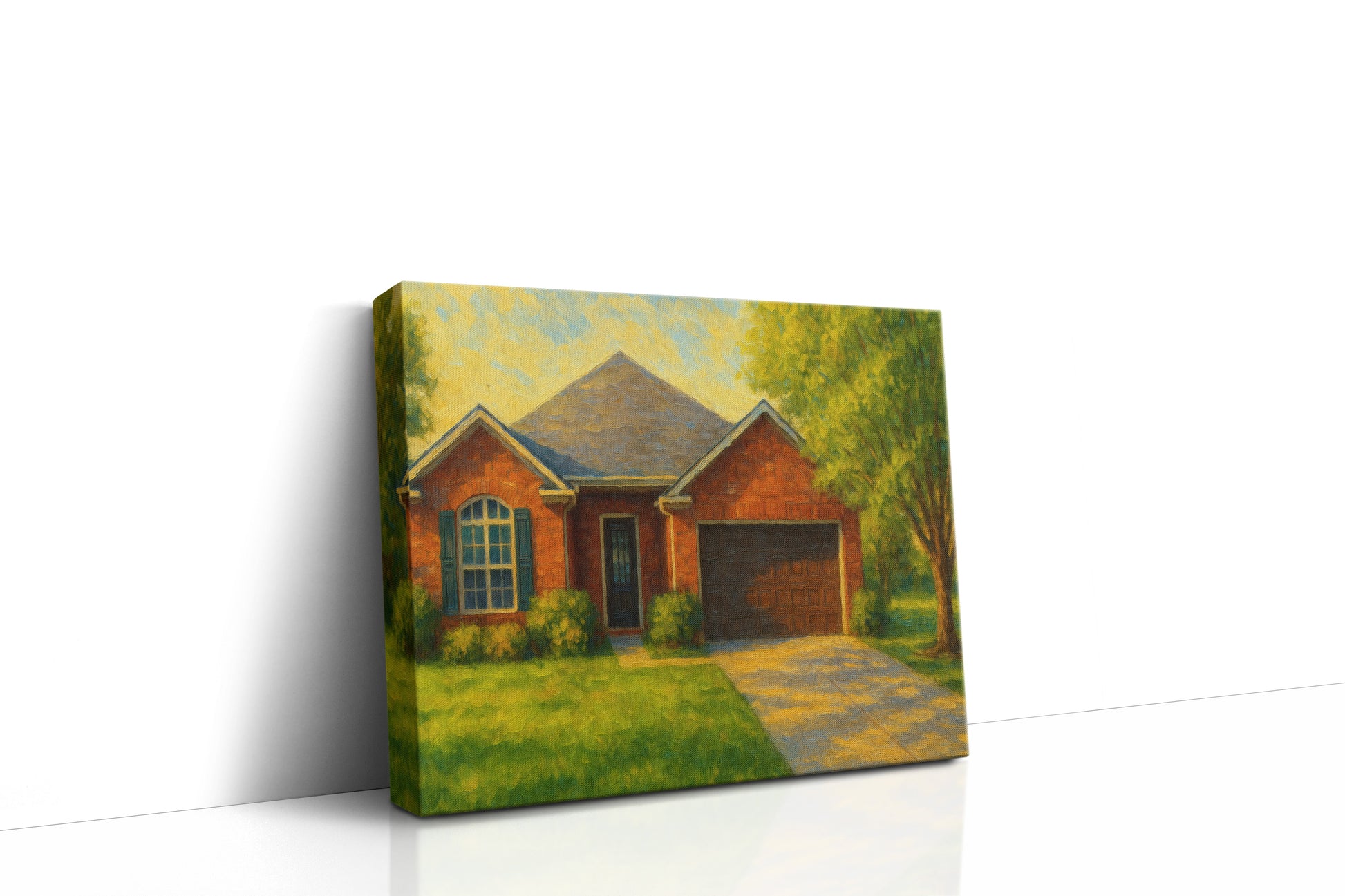 Mockup of 4606 Kay Dr, Brownwood, TX 76801 oil painting on canvas
