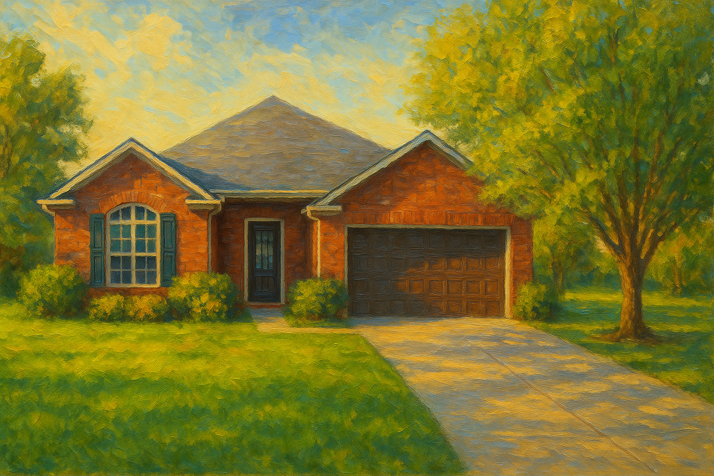 Oil painting of 4606 Kay Dr, Brownwood, TX 76801