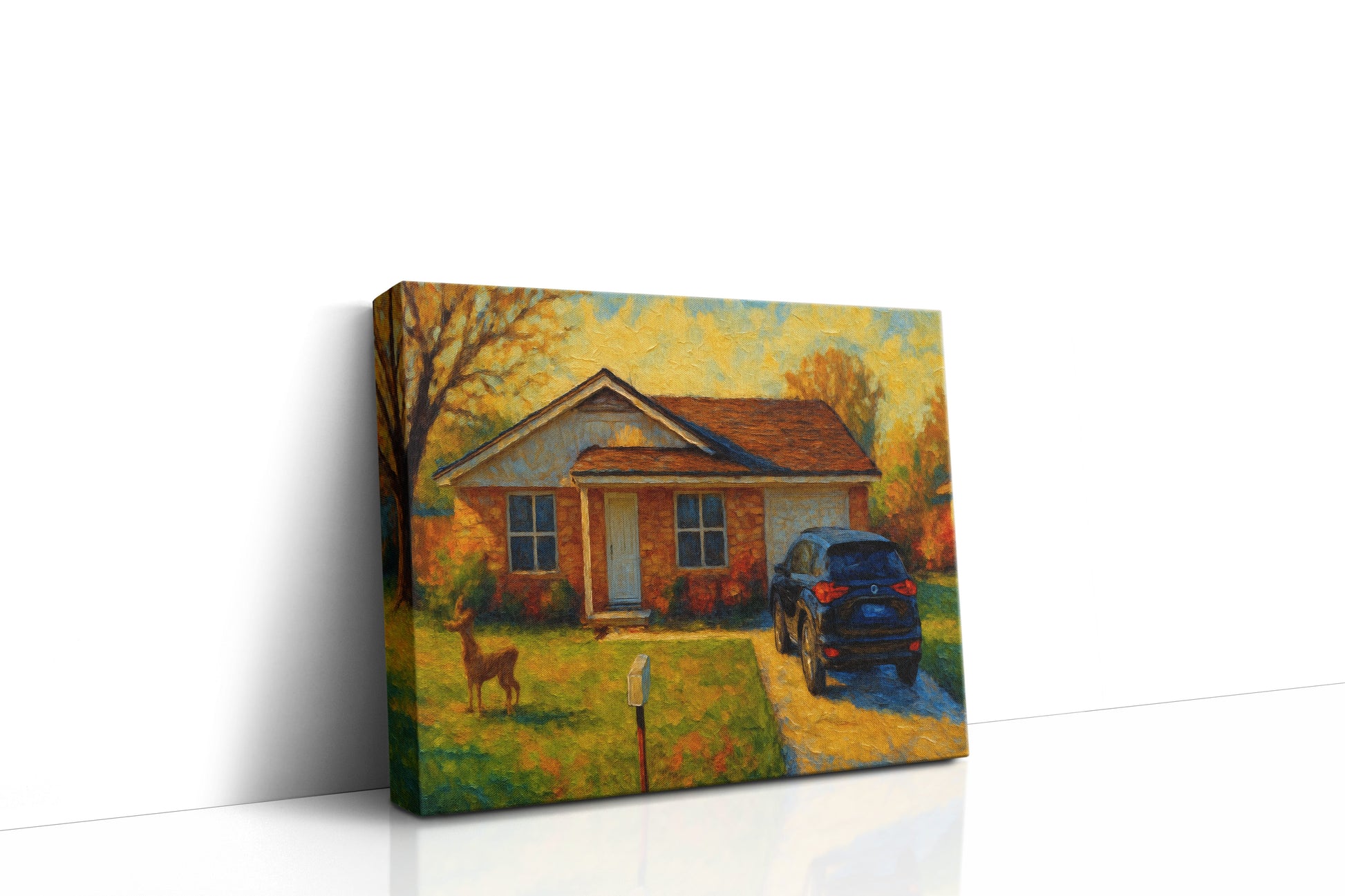 Mockup of 4609 Delwood Dr, Brownwood, TX 76801 oil painting on canvas