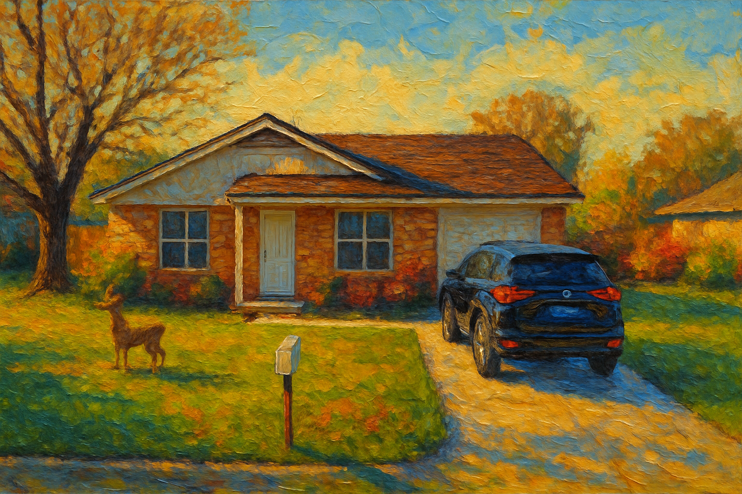 Oil painting of 4609 Delwood Dr, Brownwood, TX 76801