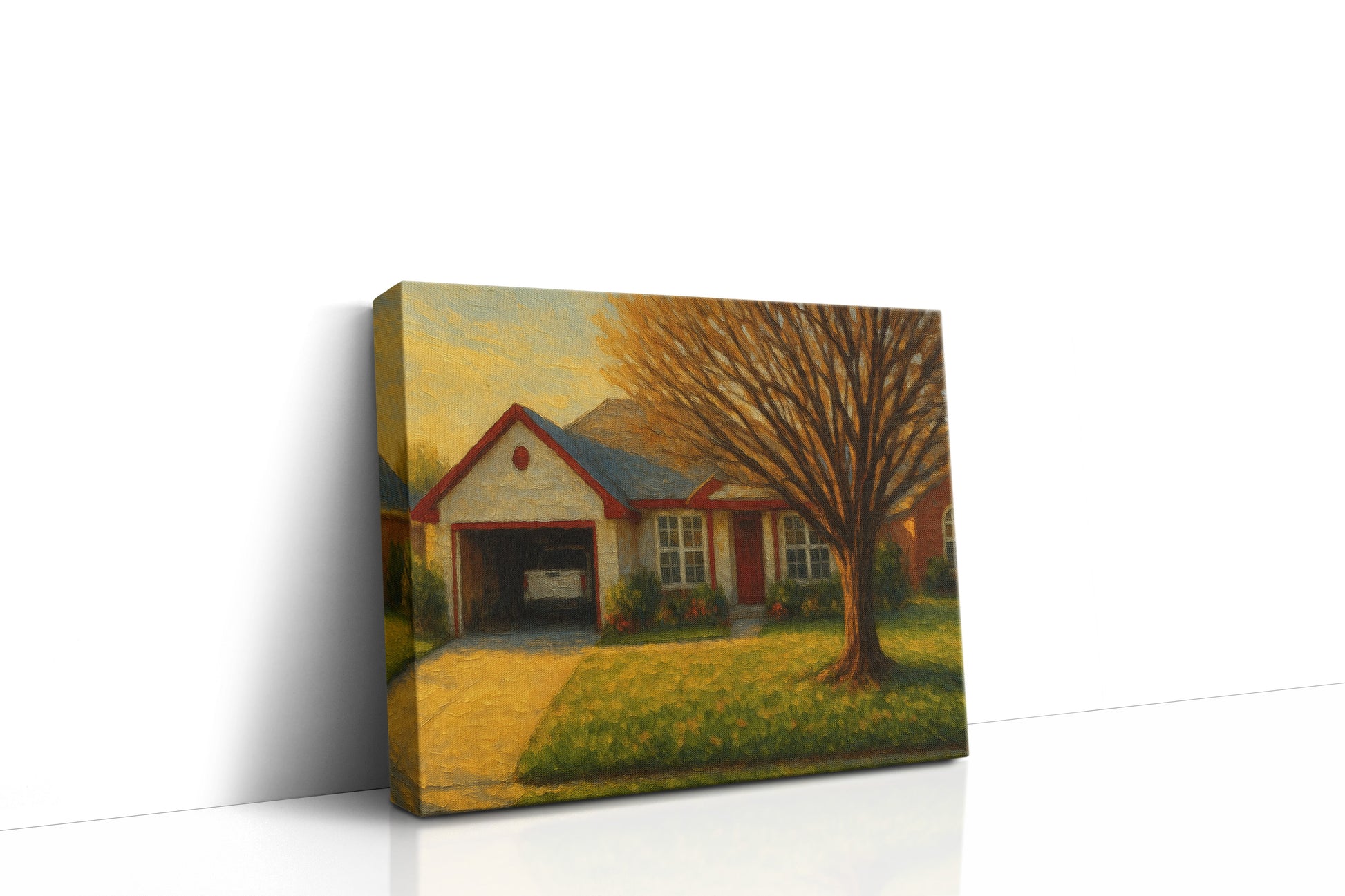 Mockup of 4609 Kay Dr, Brownwood, TX 76801 oil painting on canvas