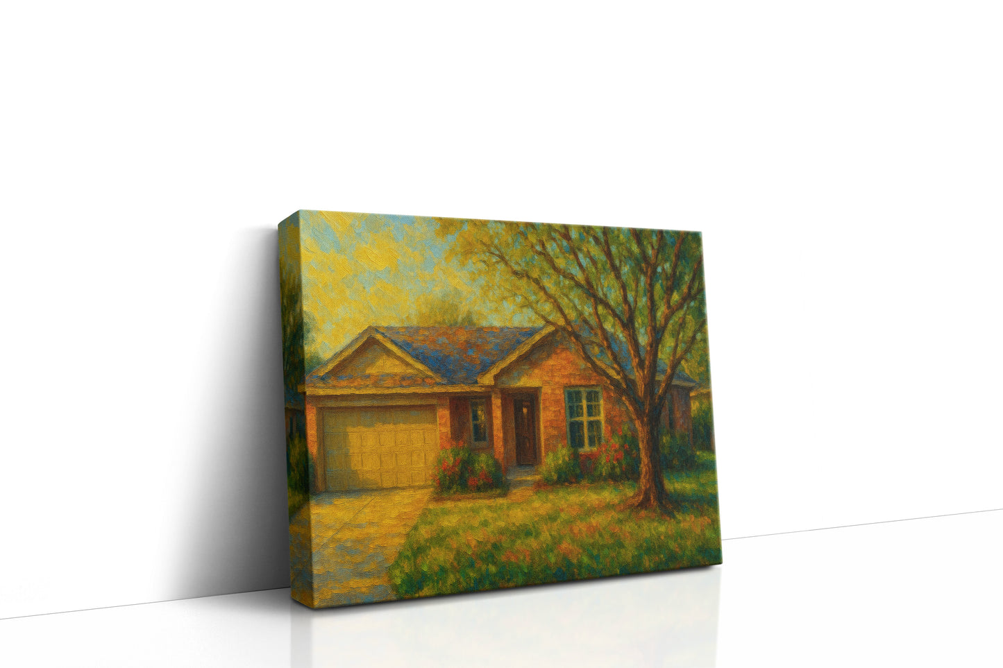 Mockup of 4610 9th St, Brownwood, TX 76801 oil painting on canvas