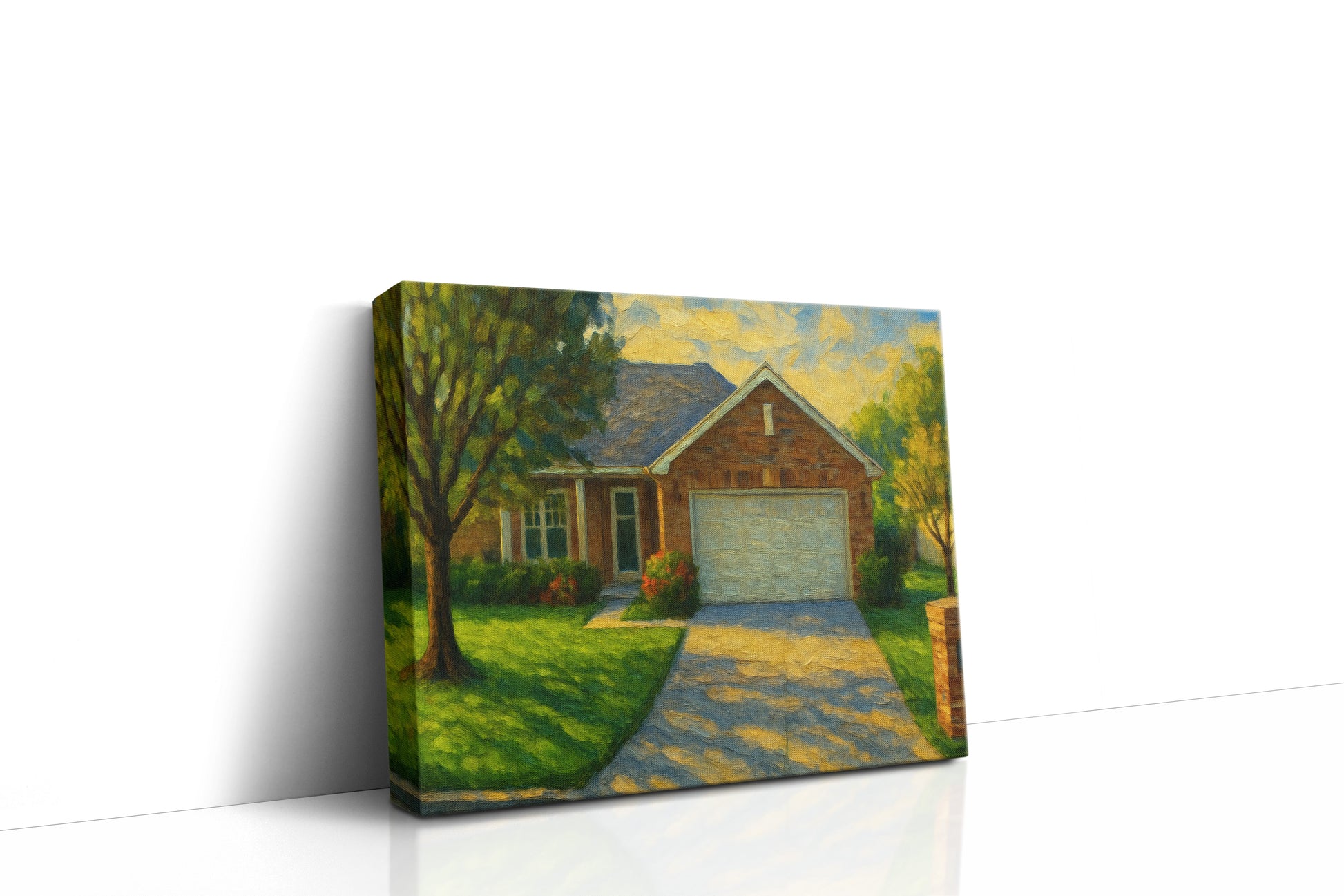 Mockup of 4611 Kay Dr, Brownwood, TX 76801 oil painting on canvas