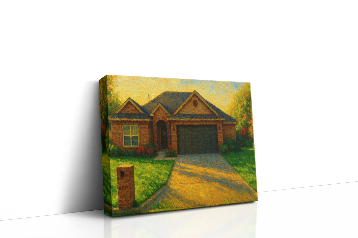 Mockup of 4613 4th St, Brownwood, TX 76801 oil painting on canvas