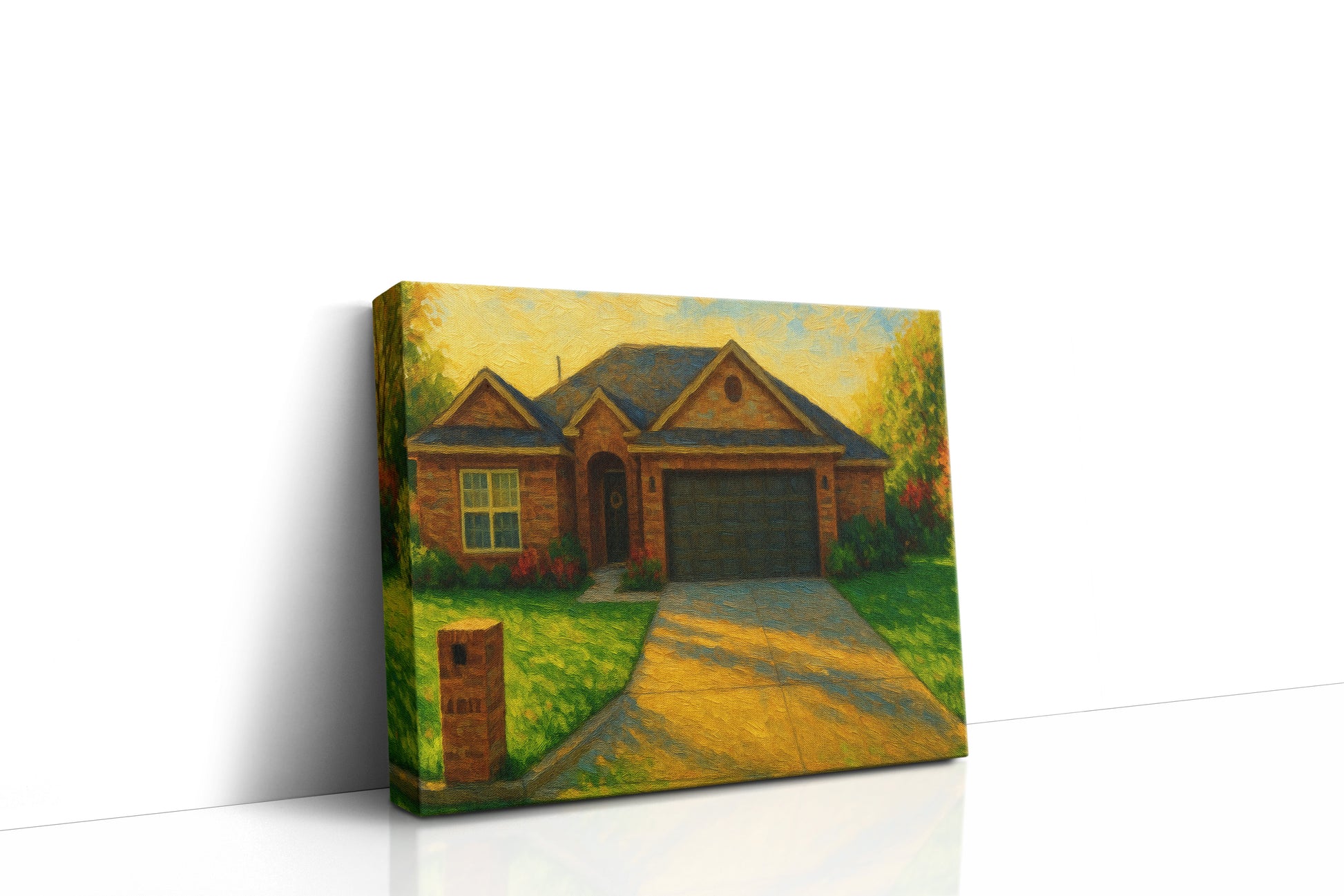 Mockup of 4613 4th St, Brownwood, TX 76801 oil painting on canvas