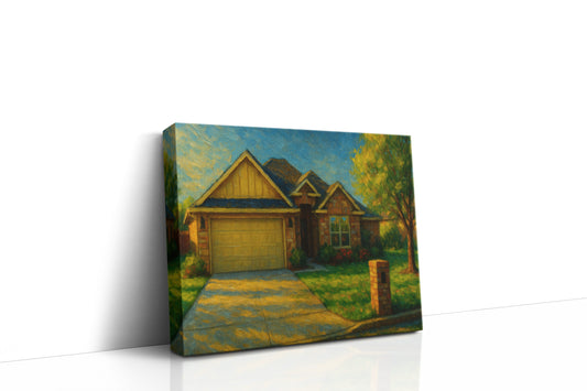 Mockup of 4615 Kay Dr, Brownwood, TX 76801 oil painting on canvas