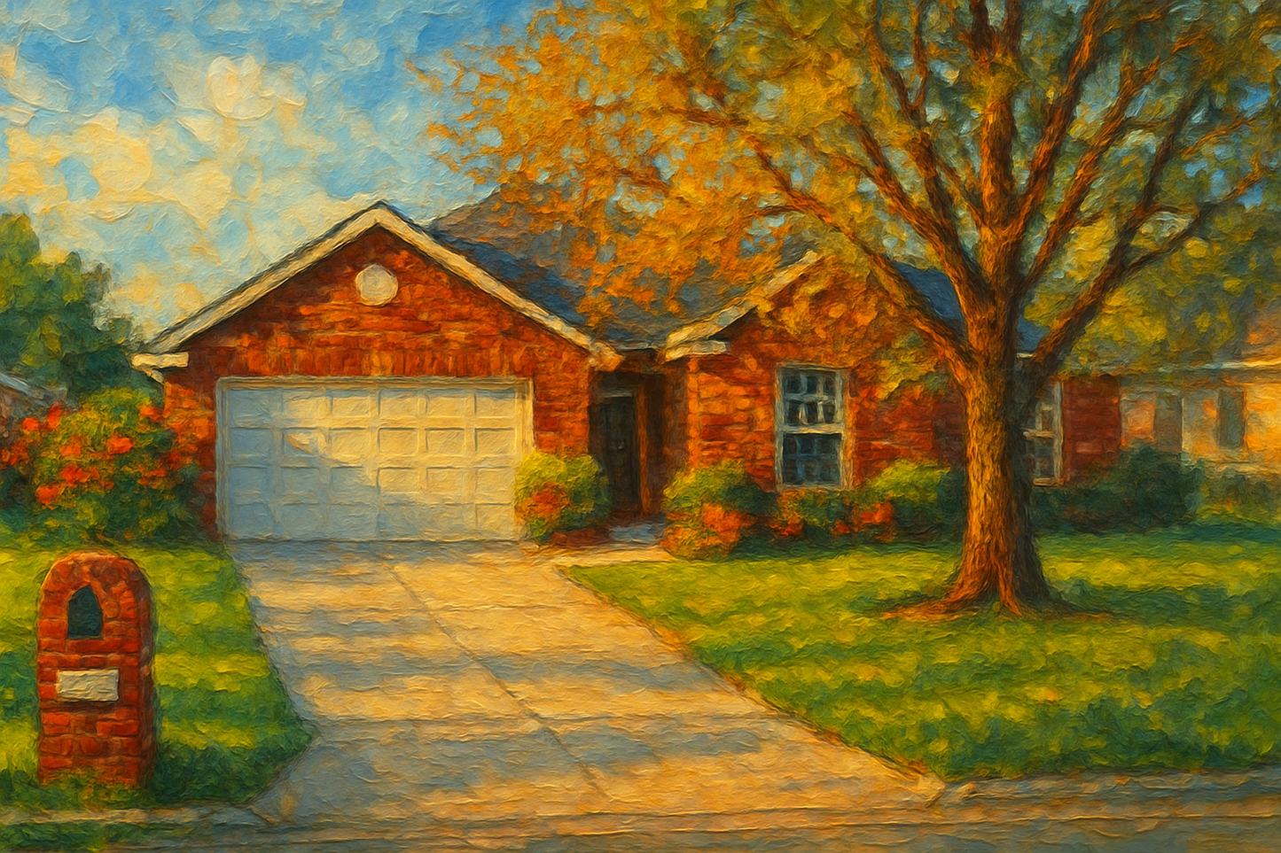 Oil painting of 4616 Kay Dr, Brownwood, TX 76801