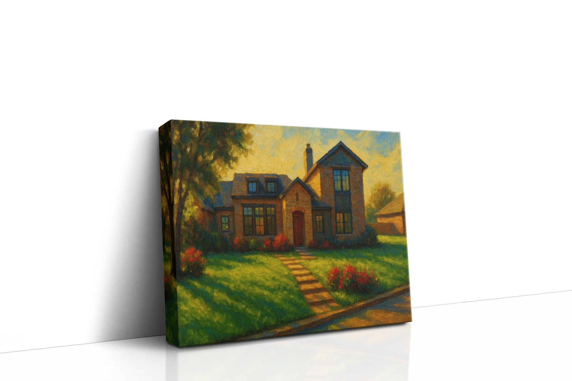 Mockup of 4617 4th St, Brownwood, TX 76801 oil painting on canvas
