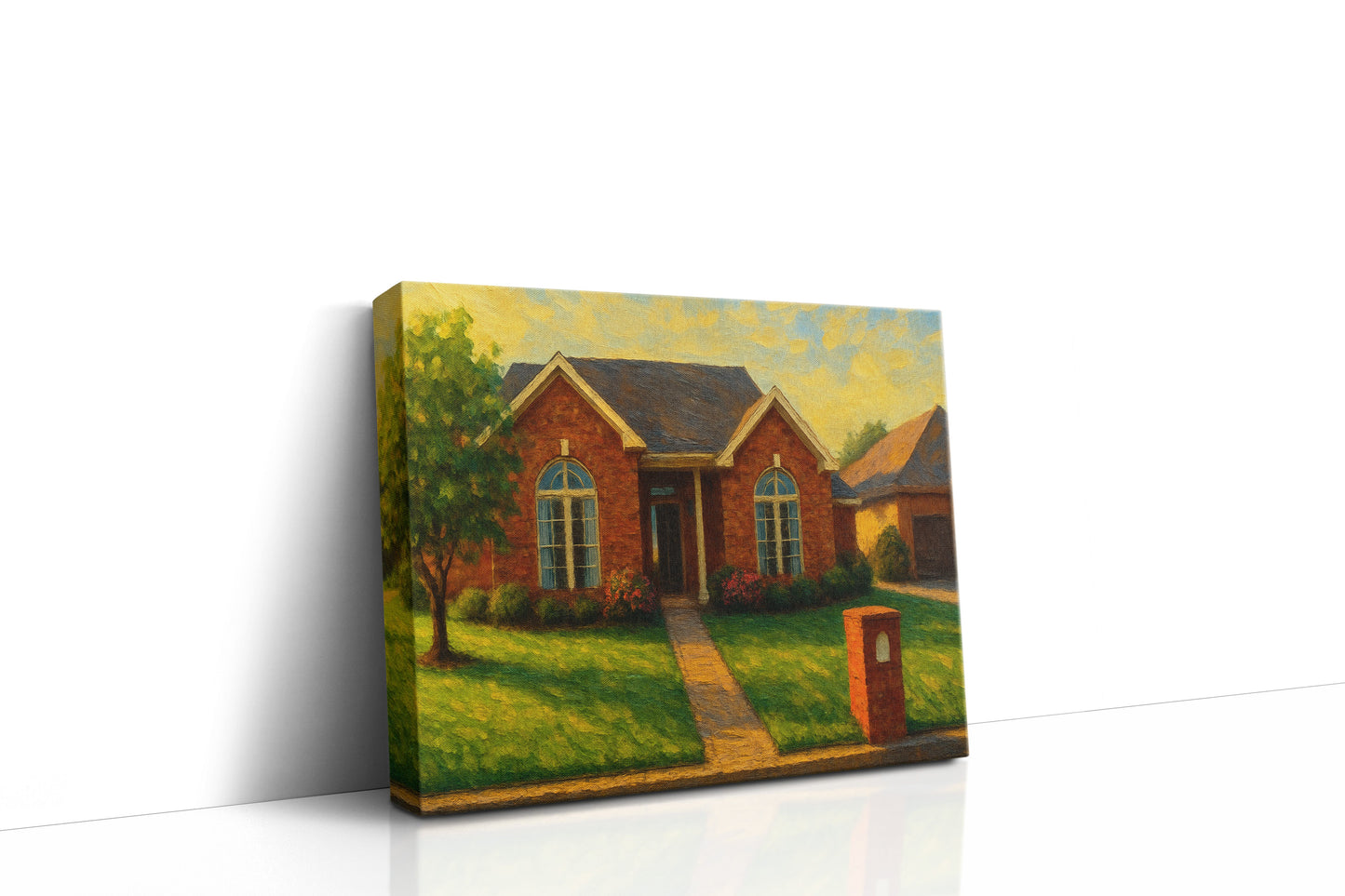Mockup of 4619 Kay Dr, Brownwood, TX 76801 oil painting on canvas