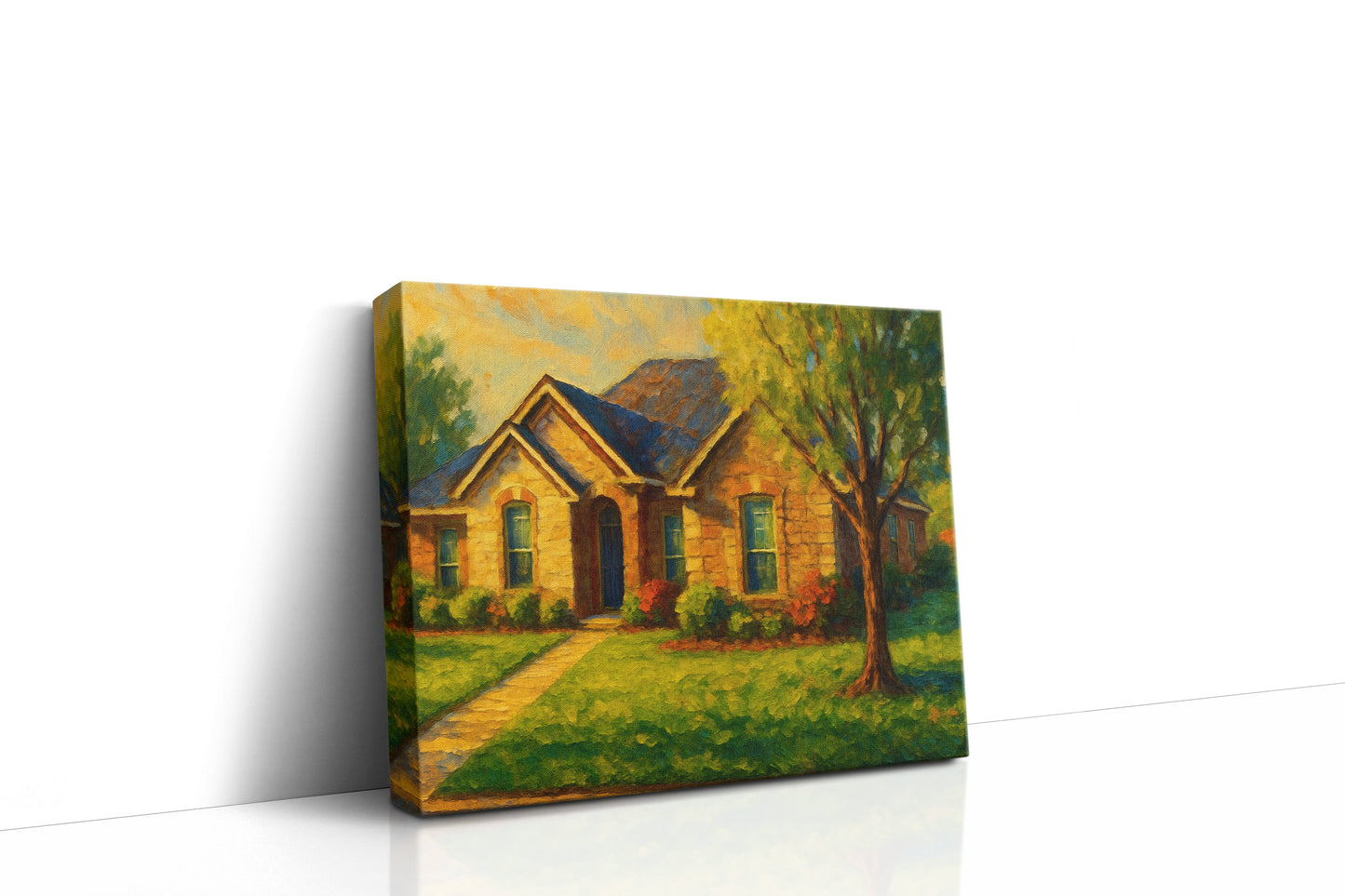 Mockup of 4620 Kay Dr, Brownwood, TX 76801 oil painting on canvas