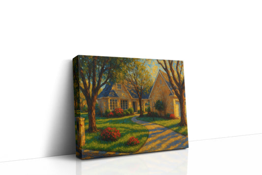 Mockup of 5 Asbury Ct, Brownwood, TX 76801 oil painting on canvas