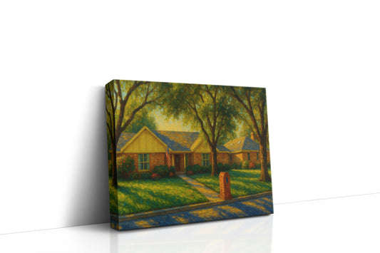 Mockup of 6 Stonebridge Cir, Brownwood, TX 76801 oil painting on canvas
