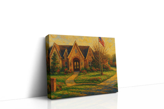 Mockup of 6 Stonebrook Ct, Brownwood, TX 76801 oil painting on canvas