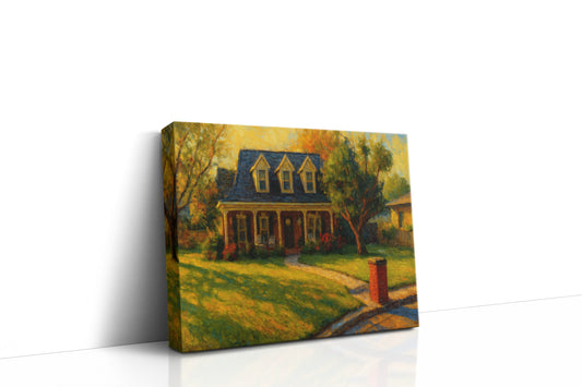 Mockup of 7 Brownstone Ct, Brownwood, TX 76801 oil painting on canvas
