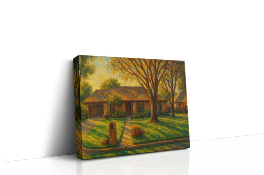Mockup of 7 Stonebridge Cir, Brownwood, TX 76801 oil painting on canvas